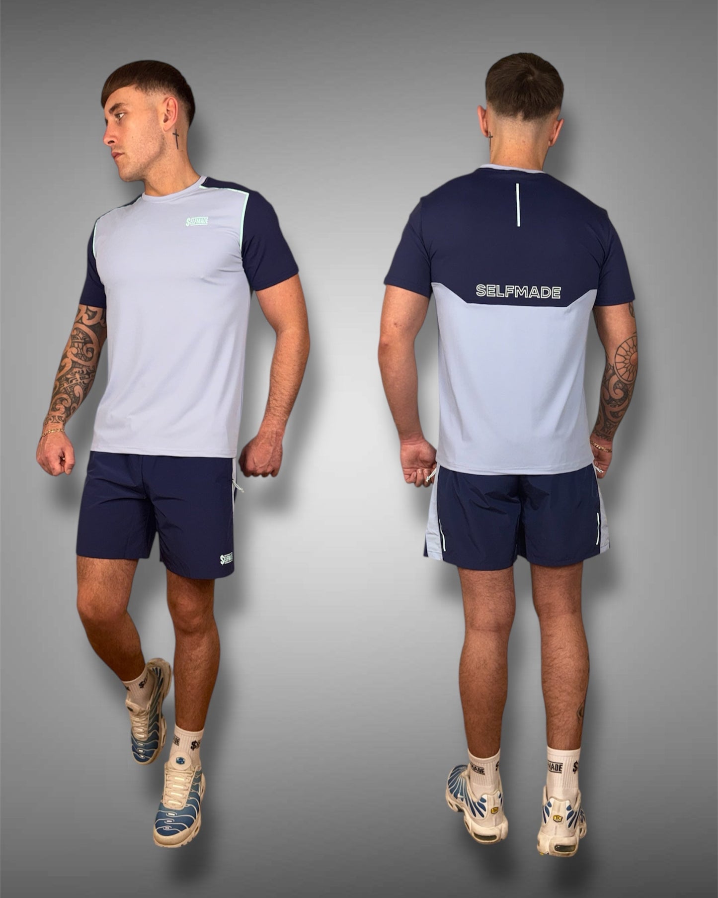 TREK 2.0 NAVY/AQUA/TURQUOISE T-SHIRT