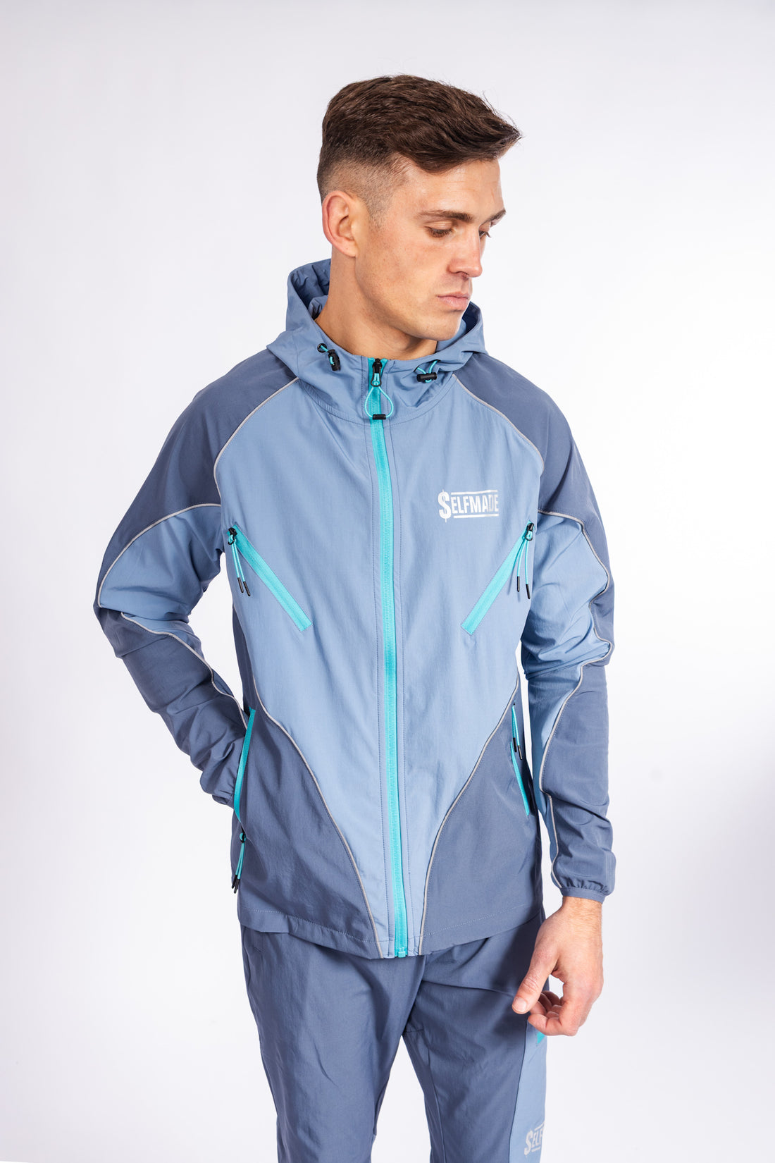 Hybrid Shell Windbreaker – Tourquoise