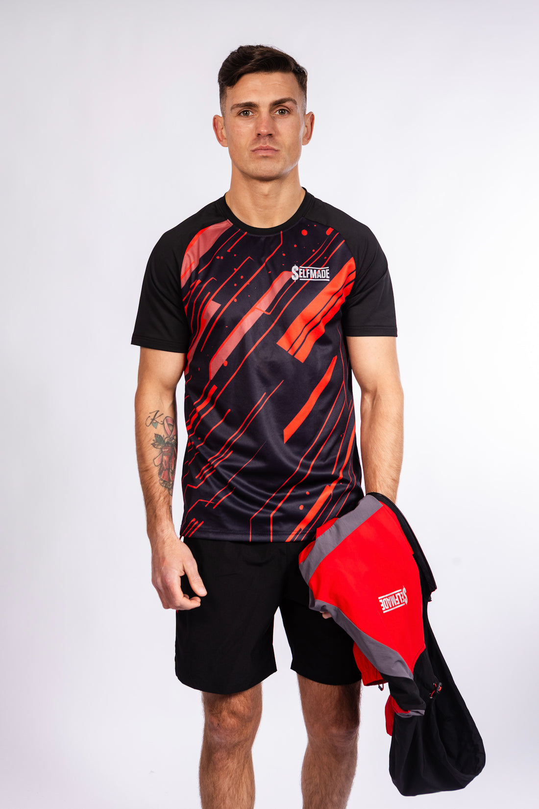 Momentum Graphic Tee – Red/Black