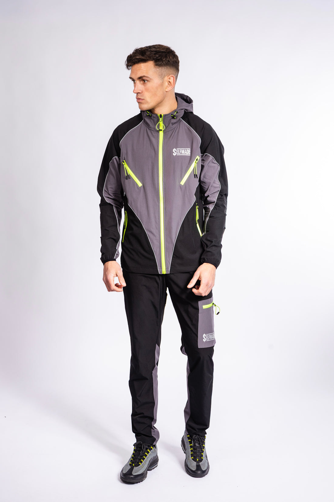 Hybrid Shell Windbreaker – Neon
