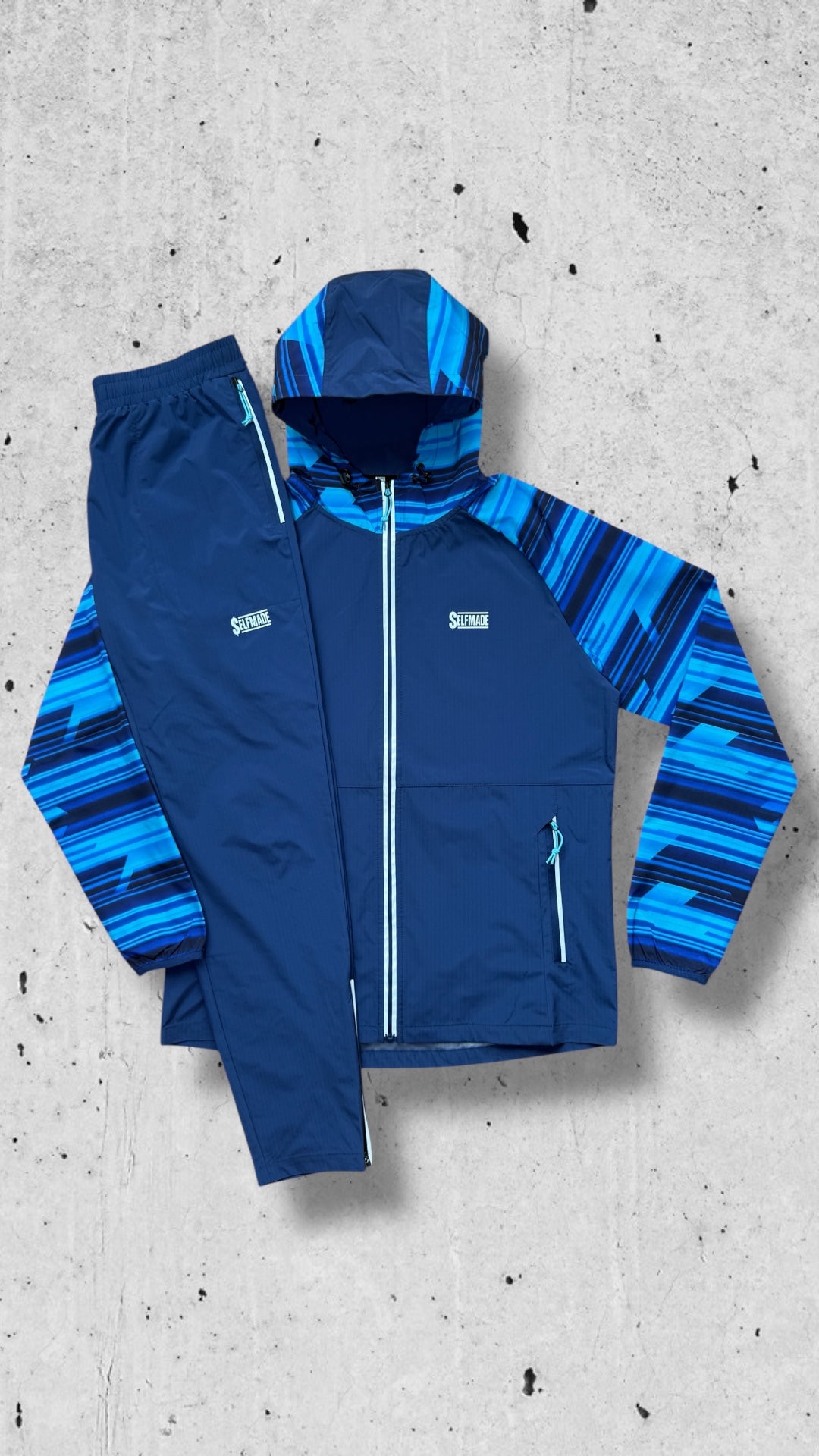 REFLECT WOVEN NAVY WINDBREAKER PANTS