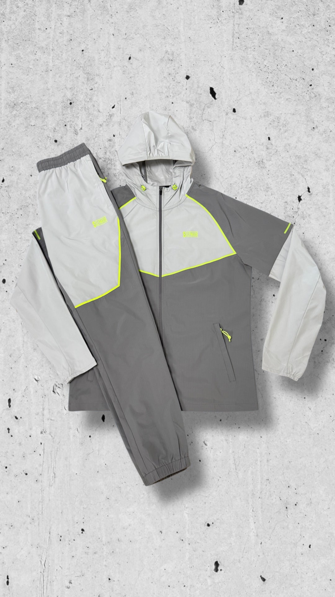 TREK 2.0 WOVEN NEON/GREY WINDBREAKER PANTS