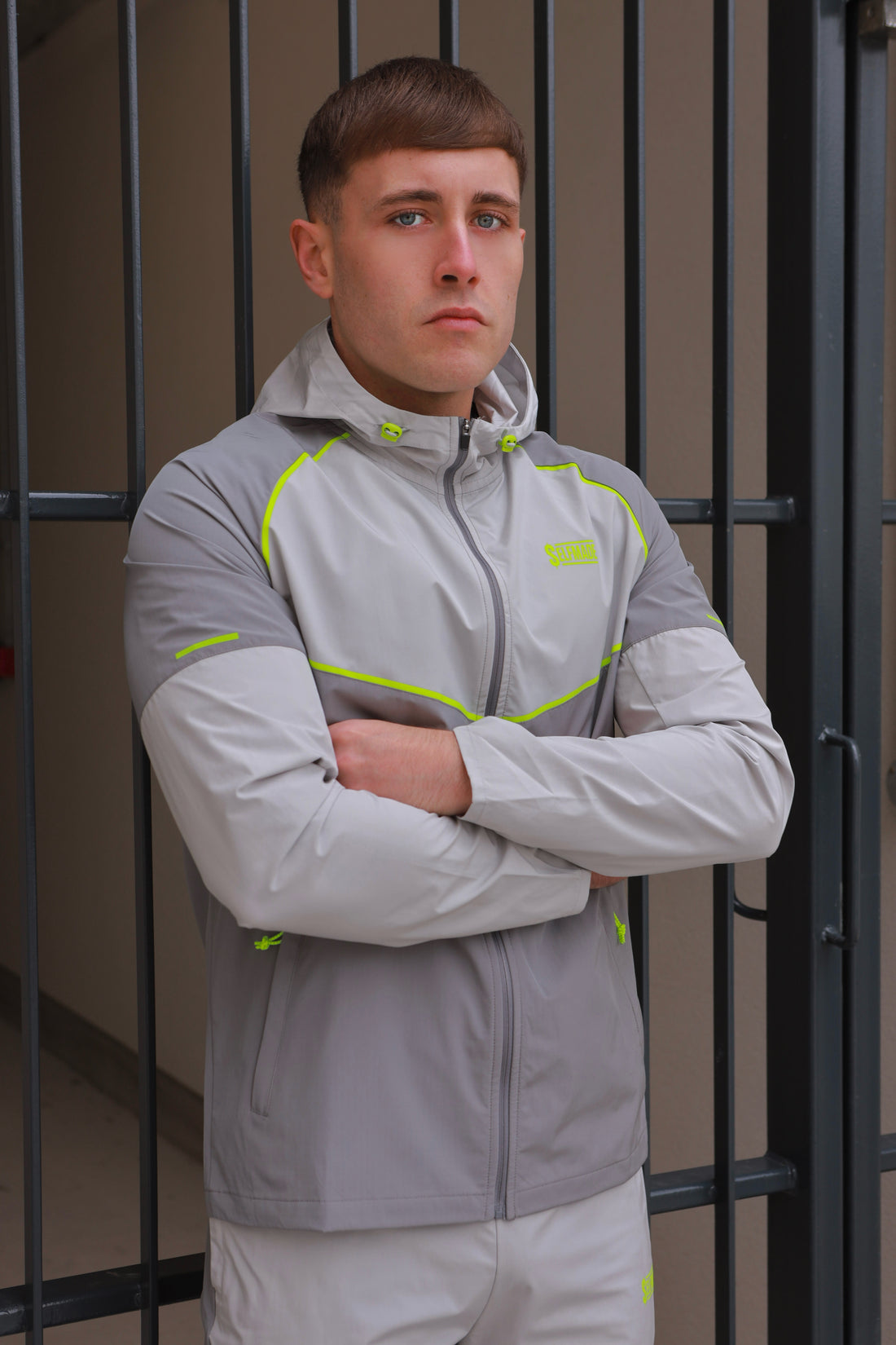 TREK 2.0 WOVEN NEON/GREY WINDBREAKER JACKET