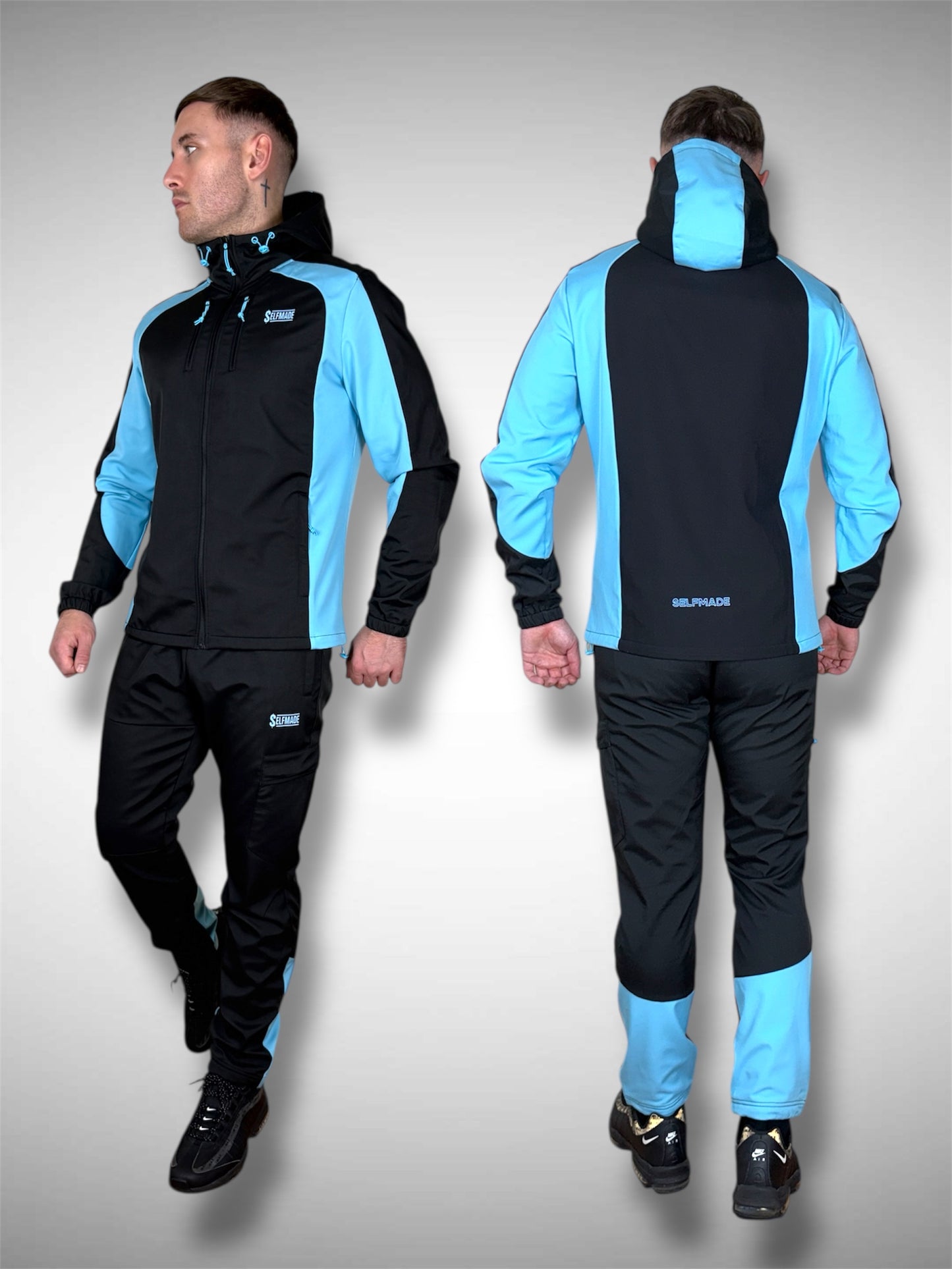 CryFleece Aqua/Black Jacket
