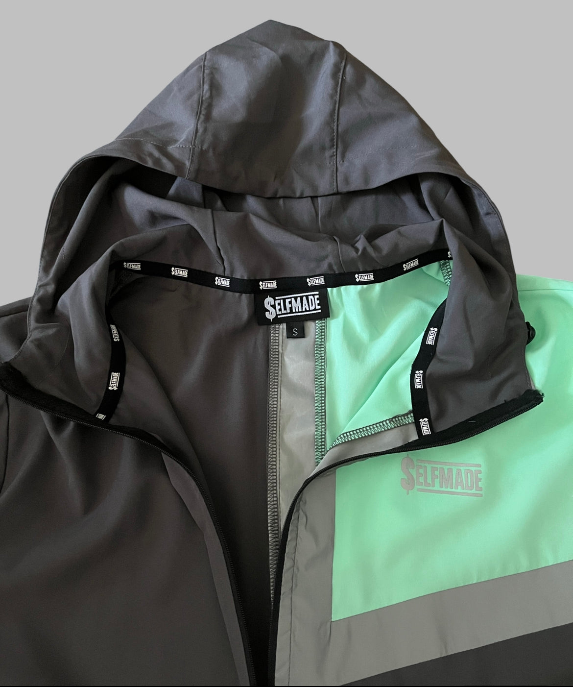 Reflect 3.0 Windbreaker Jacket Mint Green/Charcoal Grey