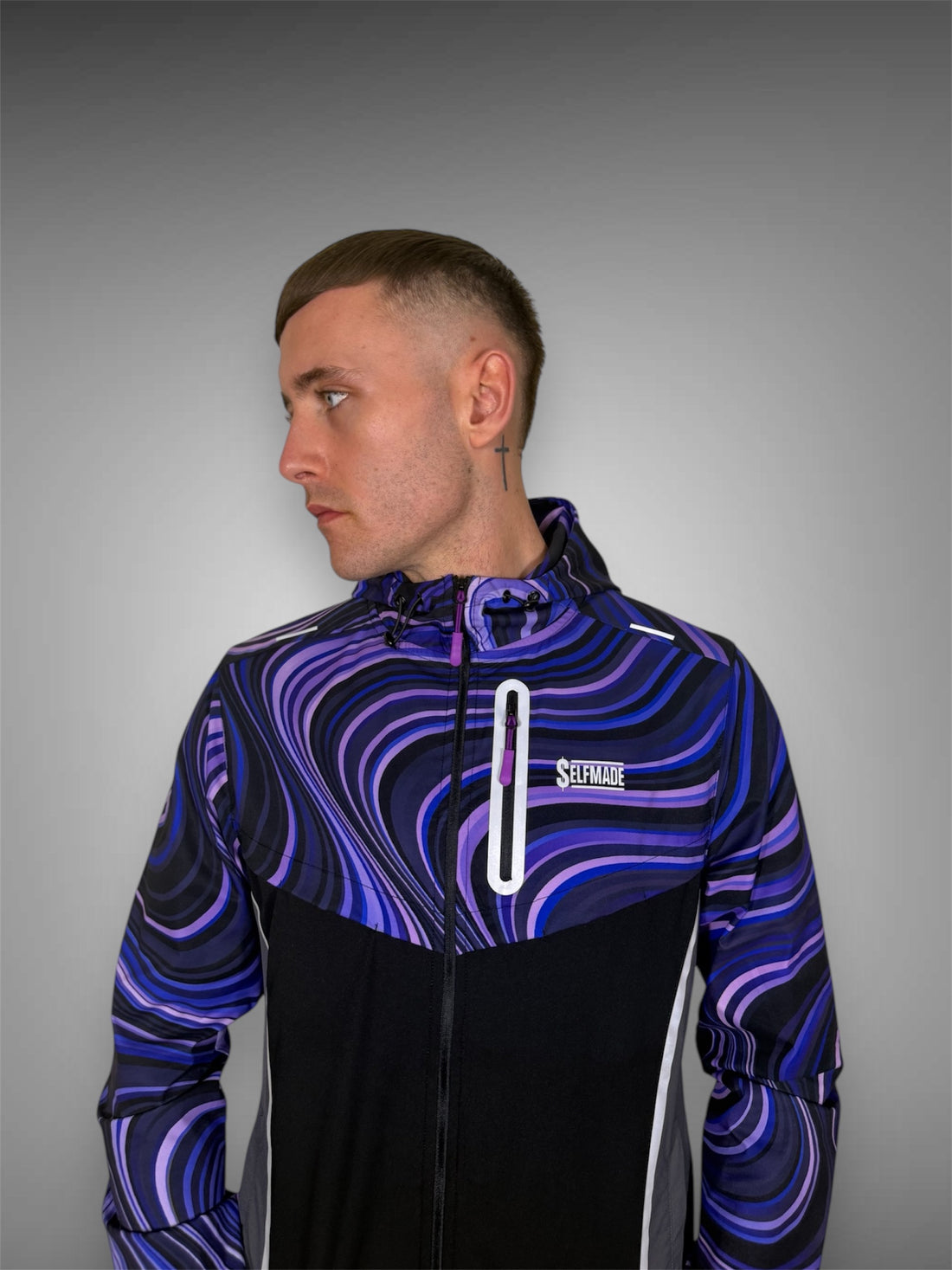 PURPLE REFLECT WINDBREAKER JACKET