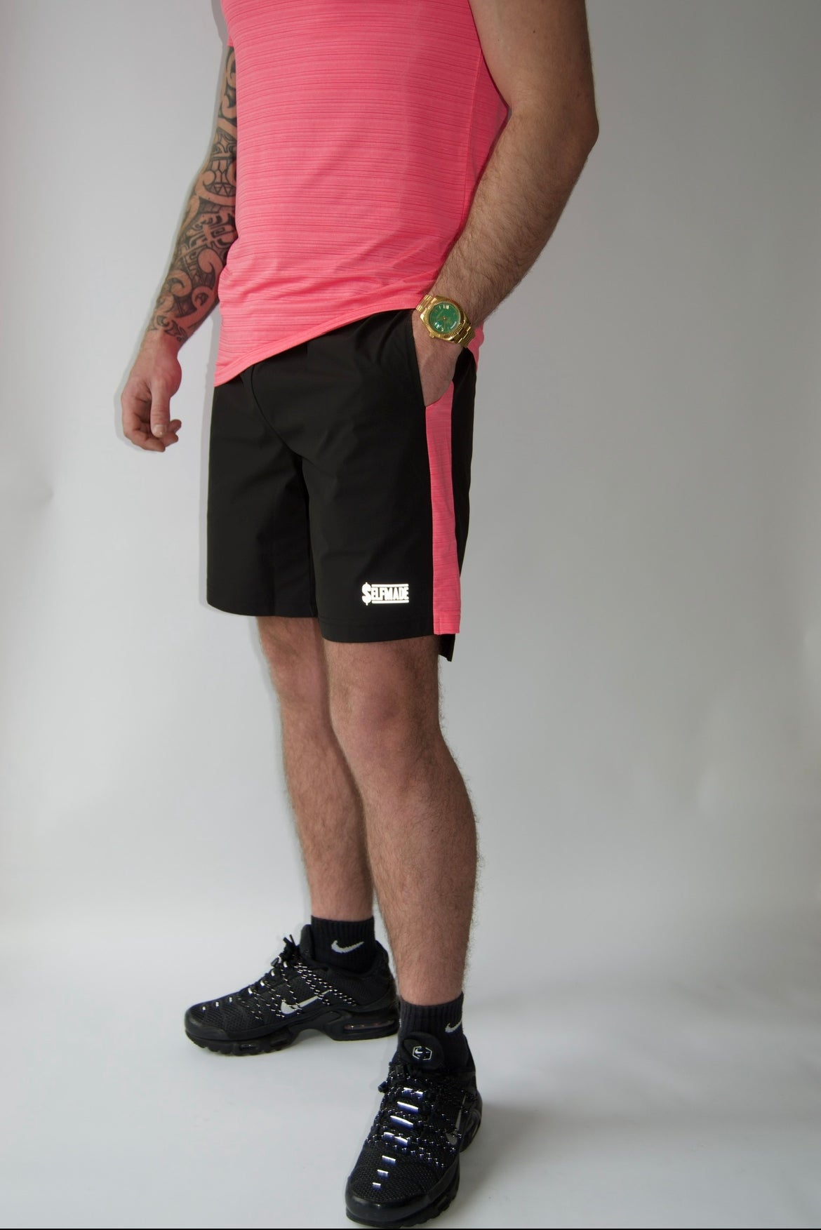 Reflective shorts black/pink